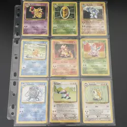 ⭐Complete Pokemon Base Set Common Uncommon Cards 1999⭐Pokemon Base Set starter - Image 3