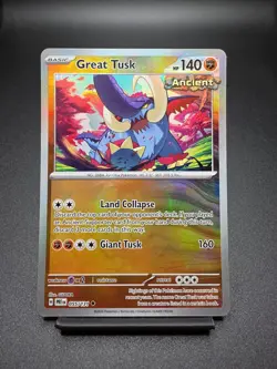 Great Tusk (Master Ball Pattern) 055/131 Sv: Prismatic Evolutions Pokemon Card - Image 1