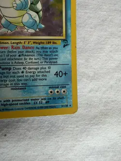Pokemon TCG Blastoise Holo Unlimited Rare Card 2/130 Base Set 2 - Image 4