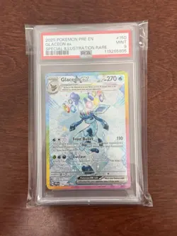 Glaceon Ex Pokemon Pre En-Prismatic Evolutions 150 PSA 9 - Image 1