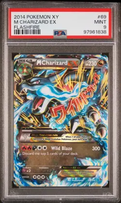 M Charizard EX #69 Flashfire PSA 9 2014 Pokemon XY English - Image 1
