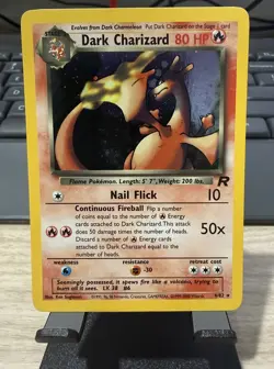 Pokemon 2000 Dark Charizard Holo Team Rocket 4/82 - Image 1