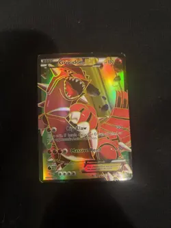 Pokemon TCG Groudon-EX Holofoil Ultra Rare 2015 textured full art - Image 1