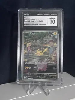 Pokemon Pikachu 173/165 Illustration Rare Scarlet Violet 151 - CGC 10 English - Image 1