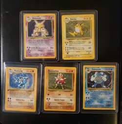 5 Card Holo Bundle: Pokemon TCG Base Set Vintage 1999 WOTC - Image 1