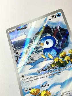 Piplup 098/094 Phantasmal Flames Illustration Rare Holo Pokemon Full Art NM Mint - Image 2
