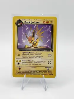 Dark Jolteon Team Rocket 38/82 Pokemon Card LP - Image 1