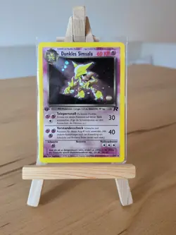Pokemon Team Rocket 1. Edition Dunkles Simsala 1/82 Holo Deutsch Near Mint - Image 1