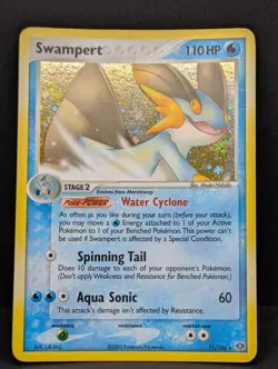 Swampert 11/106 Emerald Holo Ultra Rare Pokemon TCG Nintendo LP - Image 3