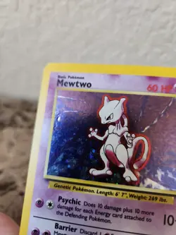 Pokemon TCG - Mewtwo Base Set 2 10/130 - Holo Rare - - Image 3