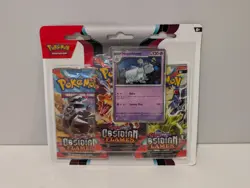Pokemon Scarlet and Violet Obsidian Flames 3 Pack Blister Houndstone Promo - Image 1