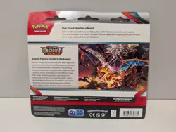 Pokemon Scarlet and Violet Obsidian Flames 3 Pack Blister Houndstone Promo - Image 3