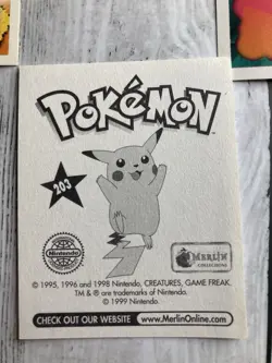 Pokemon Vintage 1999 Topps Merlin 30 Stickers Lot! (Articuno, Moltres, Ditto) - Image 2