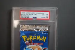 PSA Gem Mint 1999 WOTC Pokemon Base Set Foil Pack Blastoise Artwork WOTC - Image 3