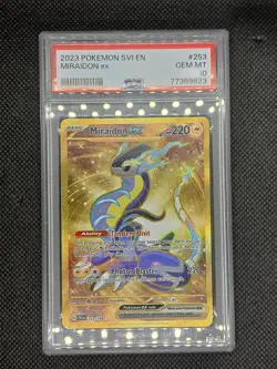 PSA 10 Gem Mint 2023 Pokemon SVI EN Miraidon ex 253/198 Hyper Rare - Image 1
