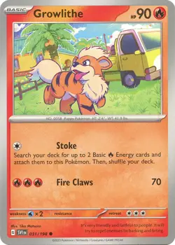Growlithe - 031/198 SVI 031/198 Pokemon SV01: Scarlet & Violet Base Set Commo... - Image 1