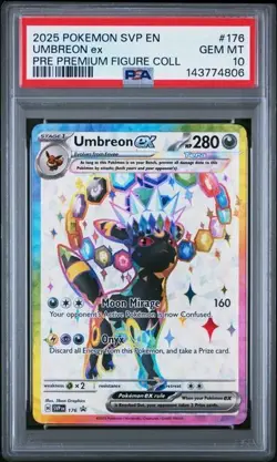 Pokemon UMBREON ex Black Star Promo Premium Figure Collection #176 ENG ~ PSA 10 - Image 1