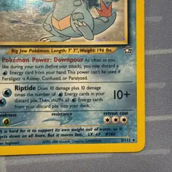 Feraligatr Holo Rare 5/111 Neo Genesis - Vintage 2000 Pokemon TCG - Image 4