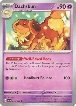 Dachsbun SVI 099/198 Pokemon SV01: Scarlet & Violet Base Set Uncommon Normal ... - Image 1