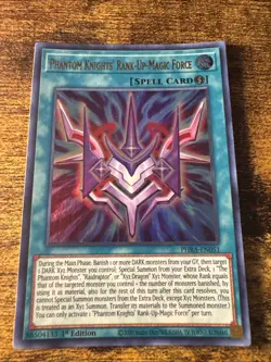 | Yugioh Phantom Knights' Rank-Up-Magic Force PHRA-EN051 1st Ultra Rare NM 🔥 | - Image 1