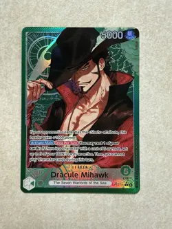 ONE PIECE The Azure Sea's Seven DRACULE MIHAWK LEADER ALT ART OP14-020 ENGLISH - Image 1