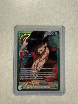 ONE PIECE The Azure Sea's Seven DRACULE MIHAWK LEADER ALT ART OP14-020 ENGLISH - Image 3