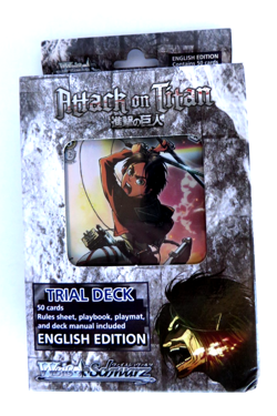 Weiss Schwarz: Trial Deck: Attack on Titan. Box corner smooshed. - Image 1