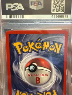 1999 Pokemon game Squirtle Trainer Deck B #63 PSA 6 EX-MT - Image 3