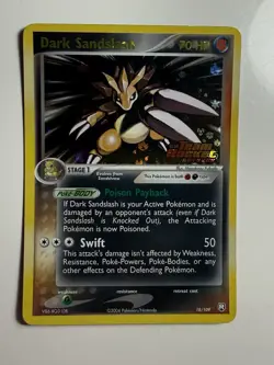 Pokemon Dark Sandslash 18/109 – Reverse Holo – Team Rocket Returns (2004) - Image 3