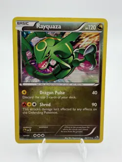 Pokemon Rayquaza Legendary Treasures Holo Rare Basic 120HP #93/113 English 2013 - Image 1