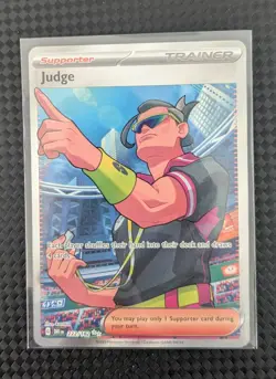 Judge 222/182 - Pokemon TCG - Destined Rivals Ultra Rare Full Art Trainer - M/NM - Image 1