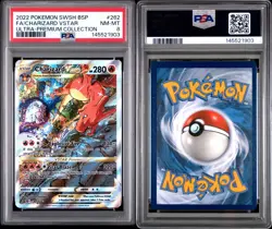 PSA 8 2022 Pokemon Swsh UPC Black Star Promo #262 Fa/Charizard Vstar - Image 3