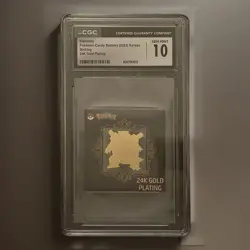 Pokemon Blastoise CGC 10 24K Gold Plated Metal Sticker 2023 - Image 1