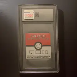 Pokemon Blastoise CGC 10 24K Gold Plated Metal Sticker 2023 - Image 2
