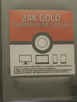 Pokemon Blastoise CGC 10 24K Gold Plated Metal Sticker 2023 - Image 5