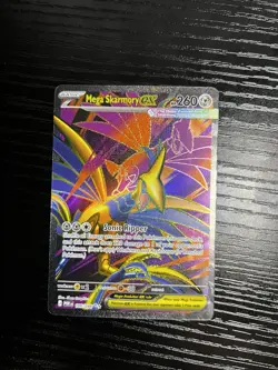 Mega Skarmory EX 106/088 Full Art Ultra Rare Pokemon Perfect Order NM - Image 1