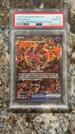 Pokemon 2025 Oricorio ex 024 Full Art Ultra-Premium Collection GEM MINT PSA 10 - Image 1