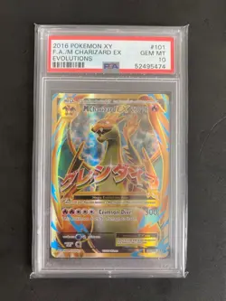 M Charizard EX Full Art #101 Evolutions PSA 10 2016 Pokemon XY English - Image 3