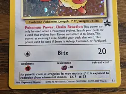 Pokemon Wotc Black Star Promo # 11 HOLO EEVEE,,,not played,,, - Image 3