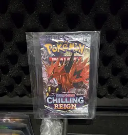 Pokemon Sword & Shield Chilling Reign New Sealed Unweighed Booster Pack - Image 1