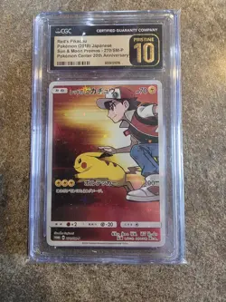 2018 POKEMON JPN #270/SM-P RED'S PIKACHU CGC 10 PRISTINE - Image 1