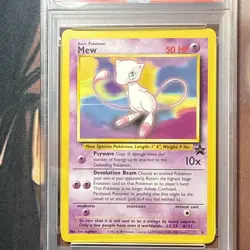 2000 POKEMON LEAGUE BLACK STAR PROMO #8 MEW NON HOLO PSA 9 MINT - Image 2