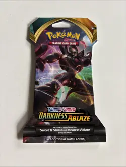 Pokemon Sword and Shield Darkness Ablaze Sleeved Booster Pack X1 Random Sealed - Image 1