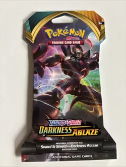 Pokemon Sword and Shield Darkness Ablaze Sleeved Booster Pack X1 Random Sealed - Image 3