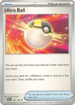 Ultra Ball SVI 196/198 Pokemon SV01: Scarlet & Violet Base Set Uncommon Norma... - Image 1