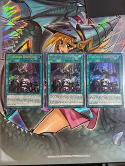 Yu-Gi-Oh!! Forbidden Droplet Secret Rare 1st Edition NM BROL-EN090 X3 Play-set - Image 2