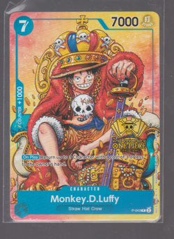 Monkey.D.Luffy (2nd Anniversary Stamped Promo) P-043 One Piece Promotion... - Image 1