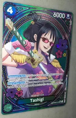 Tashigi EB03-018 One Piece Heroines SP SR Foil Alt Art Blocker 6000 - Image 1