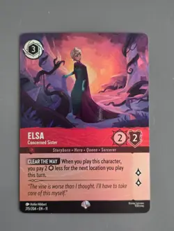 Disney Lorcana Elsa Concerned Sister 215/204 Epic Winterspell - Image 1