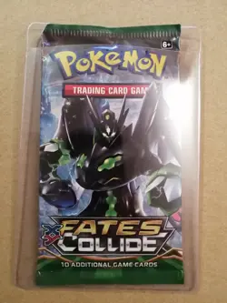 XY Fates Collide [10 card] Booster Pack x1 (Zygarde Art) Pokemon TCG Sealed - Image 1